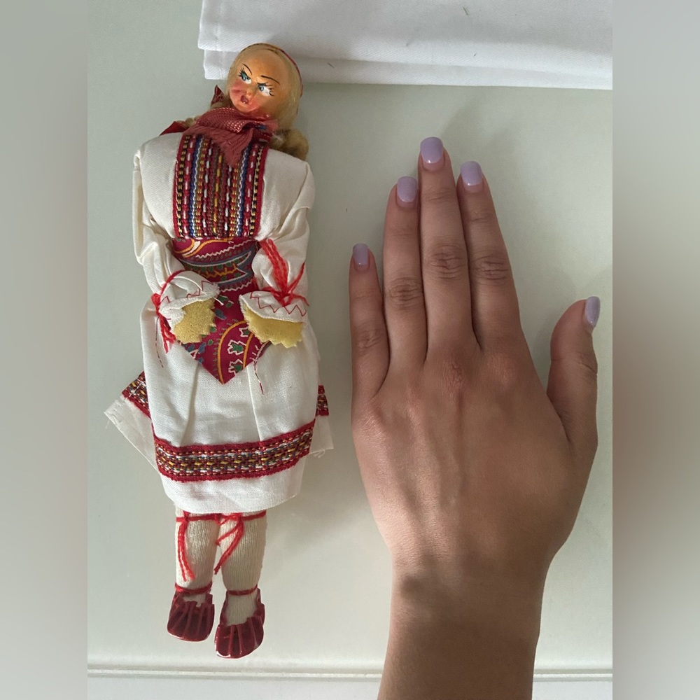 SOLD Vintage hand made cloth Russian doll
